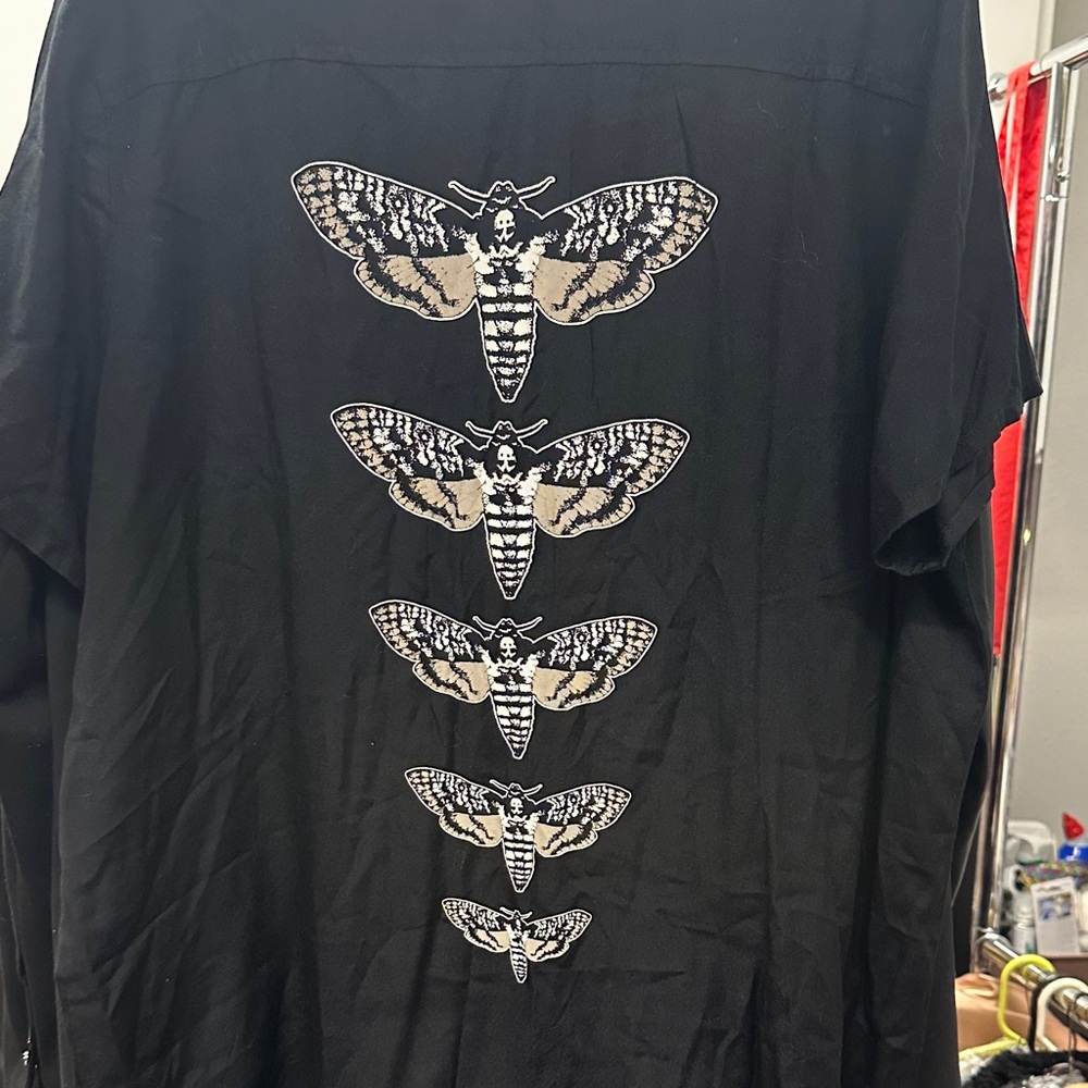 Hot Topic Deathhead moth Shirt